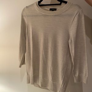 NWOT J Crew Oatmeal Merino Wool Sweater